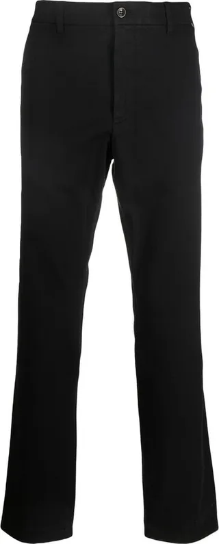 Mid-Rise Straight-Leg Trousers