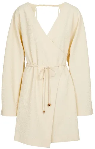 Beech belted seersucker minidress