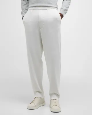 Men's Cashmere-Cotton Jogger Pants