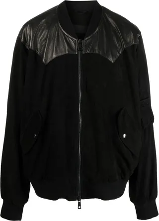 Leather Bomber Jacket