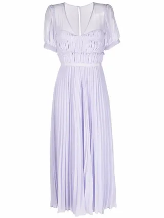 Pleated Midi Dress