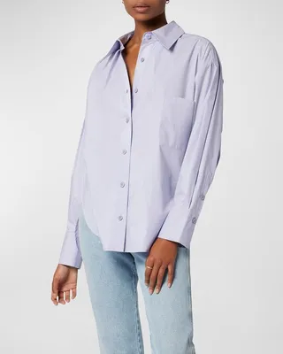 Sergine Button-Down Cotton Shirt
