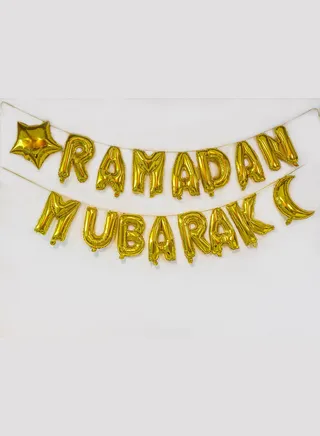 Ramadan Mubarak Balloon Garland