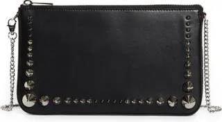 Loubila Studded Leather Pouch