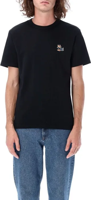 Maison Kitsuné Logo Patch Crewneck T-Shirt