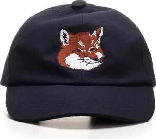 Maison Kitsuné Large Fox Head Embroidered Baseball Cap