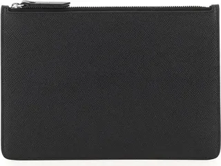 Grained Leather Small Pouch