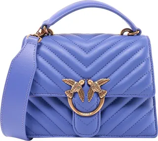 Matelassé leather handbag with iconic Love Birds buckle