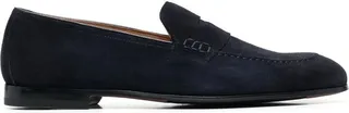 Almond-Toe Suede Loafers