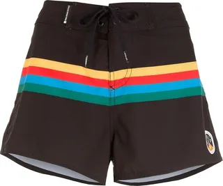 Stripe-Print Drawstring Shorts