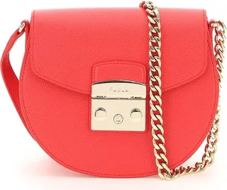 Furla Metropolis Logo Engraved Crossbody Bag