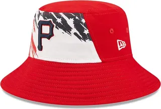 Men's New Era Red Pittsburgh Pirates 2022 4th of July Bucket Hat