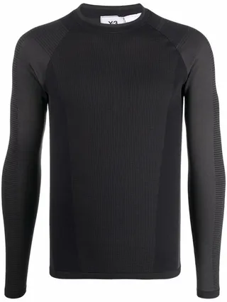 logo-print long-sleeved T-shirt
