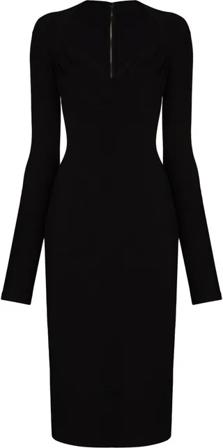 Sweetheart-Neck Fitted Dress