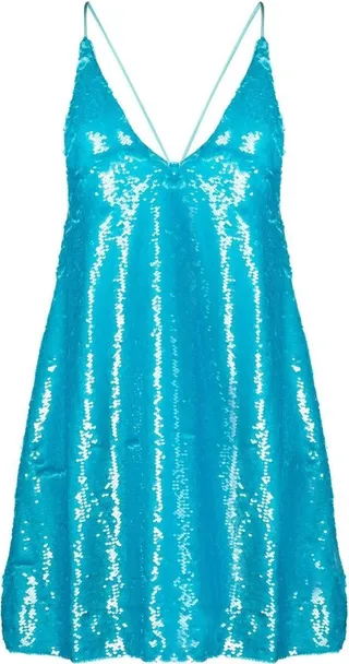 Sequin Slip Mini Dress