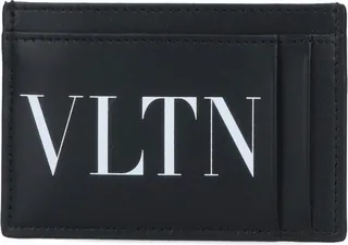 Valentino VLTN Logo Printed Card Case