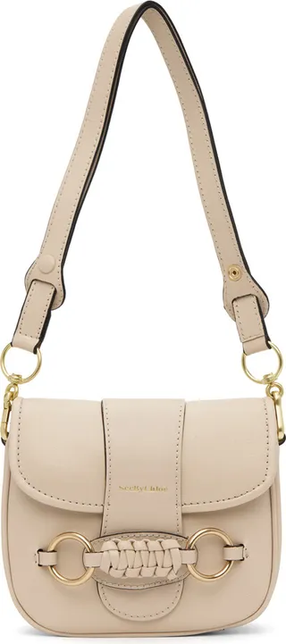 See by Chloé Beige Saddie Shoulder Bag