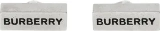 Burberry Palladium-Plated Logo Cufflinks