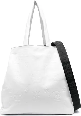 Embossed Monogram Tote Bag