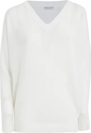 Brunello Cucinelli V-Neck Long Sleeved Sweater