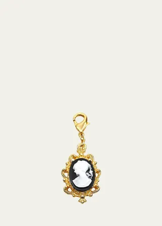 Golden Cameo Charm