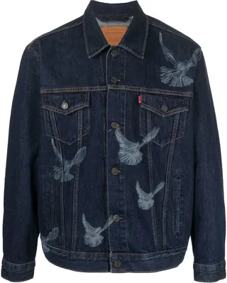 x 3.PARADIS graphic-print denim jacket