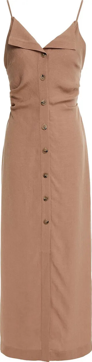 Canvas midi dress