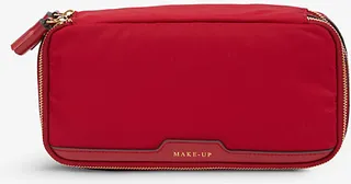 Womens Red Make-Up Nylon Pouch