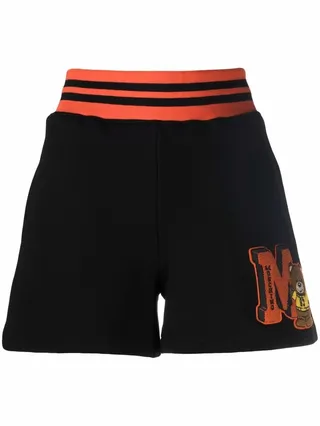 Logo-Print Cotton Shorts