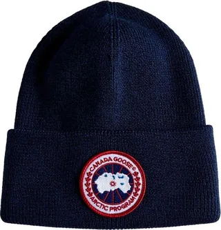 Canada Goose Logo Patch Knitted Beanie
