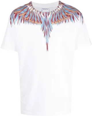 Wings-print cotton T-shirt
