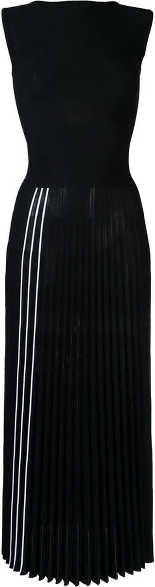 Pleated Midi Dress