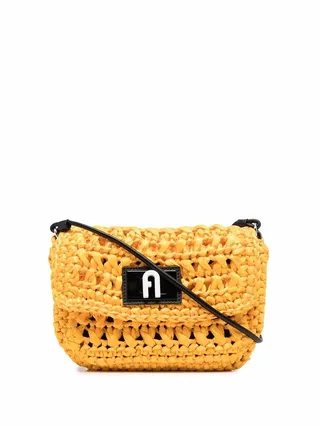 Woven Raffia Shoulder Bag