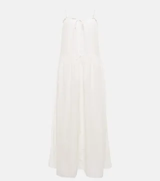 Farrah cotton and silk maxi dress