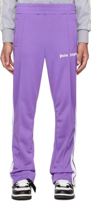 Palm Angels Purple Classic Track Pants