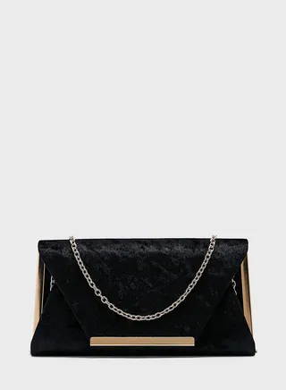 Leatherette Clutch Bag