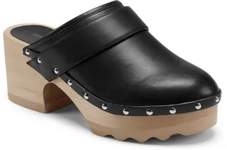 Vegan Leather Pedro Platform Clogs