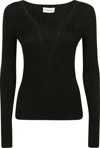 V-neck Long-sleeved Jumper