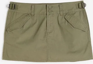 Low-waist Utility Skirt