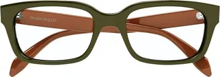 Alexander McQueen Eyewear Square-Frame Glasses