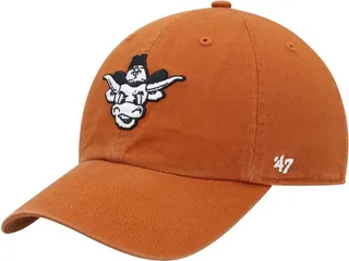 Men's '47 Brand Texas Orange Texas Longhorns Vault Clean Up Adjustable Hat