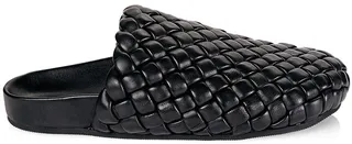 Levi Woven Leather Clogs