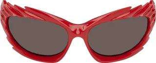 Balenciaga Red Spike Sunglasses