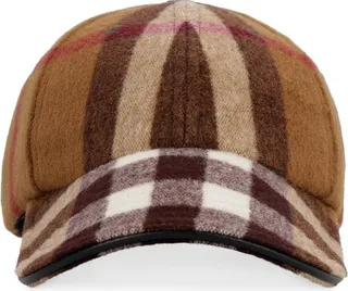 Burberry Tartan Print Baseball Cap