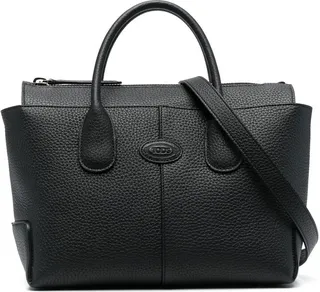 medium Di leather tote bag