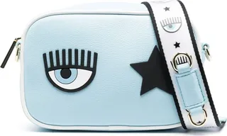 Eyelike-motif crossbody bag