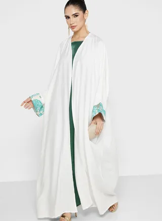 Embroidered Sleeve Abaya