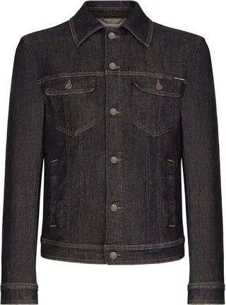 Logo-Plaque Denim Jacket