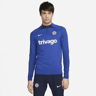 Chelsea FC Strike Nike Men's Dri-FIT Soccer Drill Top in Blue