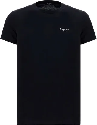 Balmain Logo Embroidered Crewneck T-Shirt